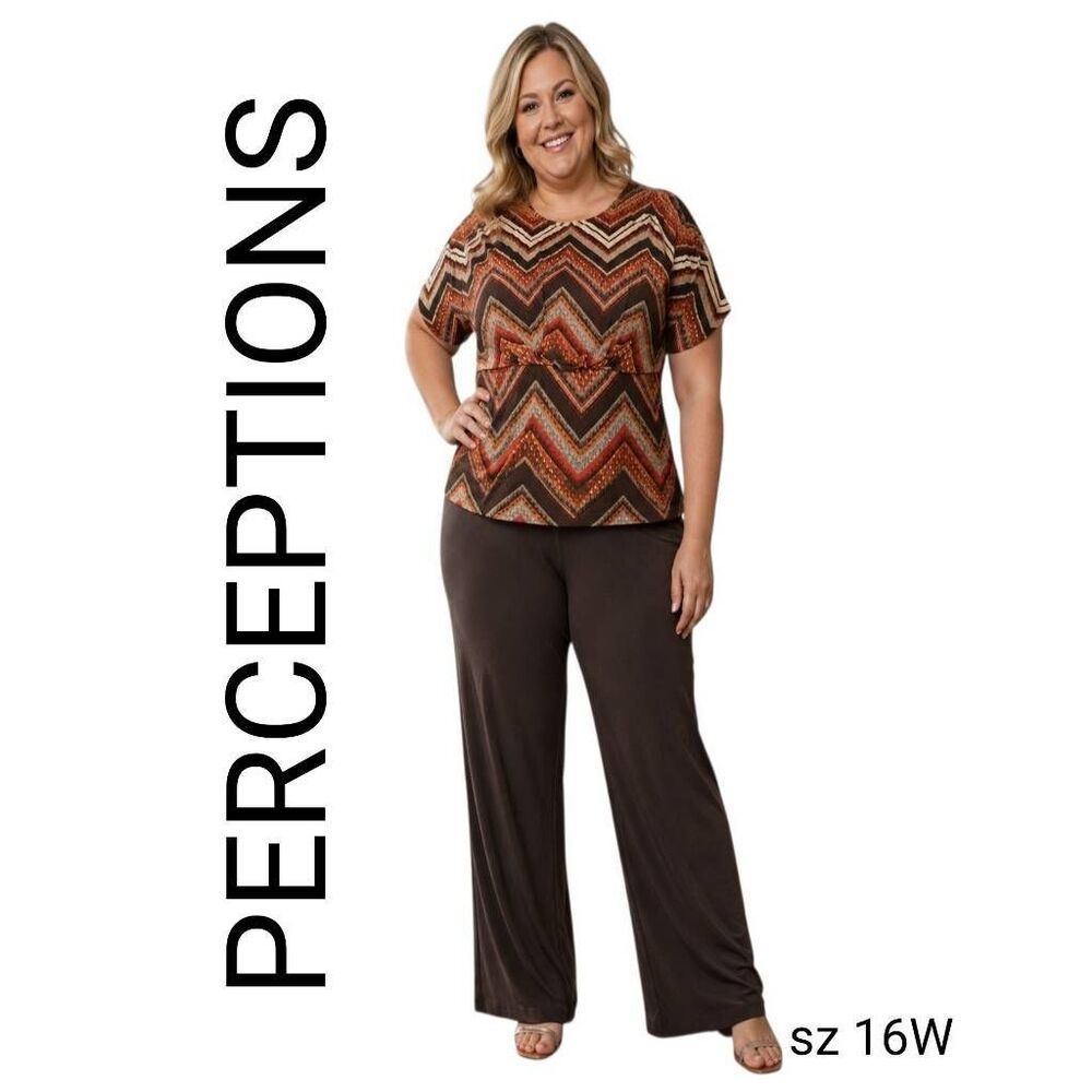 Perceptions Woman Career Wear Office Business Professional 2 Piece Outfit Set